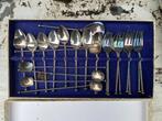 oud verzilverd theelepelset, Antiek en Kunst, Antiek | Goud en Zilver, Ophalen of Verzenden, Zilver