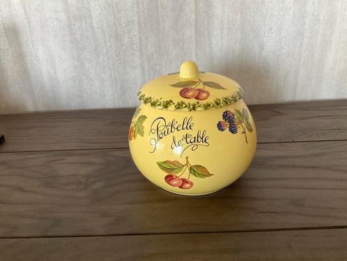 Vintage Poubelle de table - tafelafvalbakje (KWF), Antiek en Kunst, Antiek | Keukenbenodigdheden, Ophalen of Verzenden