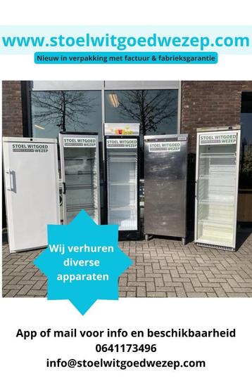 Verhuur van diverse soorten koelkasten en vriezers. beschikbaar voor biedingen