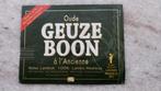 Bieretiket br. Boon geuze, Verzamelen, Ophalen of Verzenden, Nieuw, Overige typen, Overige merken