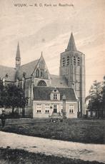 Wouw, R. C. Kerk en Raadhuis  129170, Ophalen of Verzenden, Voor 1920, Ongelopen, Noord-Holland