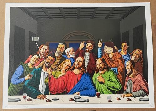 DEATH NYC (1979) - Het laatste avondmaal, Antiek en Kunst, Kunst | Litho's en Zeefdrukken, Verzenden