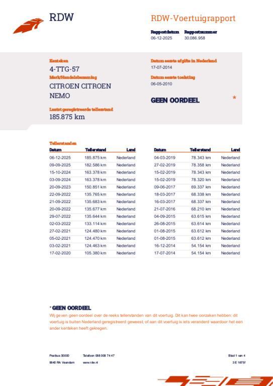 Citroen Nemo 1.4i Multispace, Auto's, Citroën, Bedrijf, Te koop, Nemo, ABS, Airbags, Centrale vergrendeling, Dakrails, Elektrische buitenspiegels