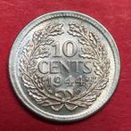 10 cent 1944ES. UNC., Zilver, Ophalen of Verzenden, 10 cent, Koningin Wilhelmina