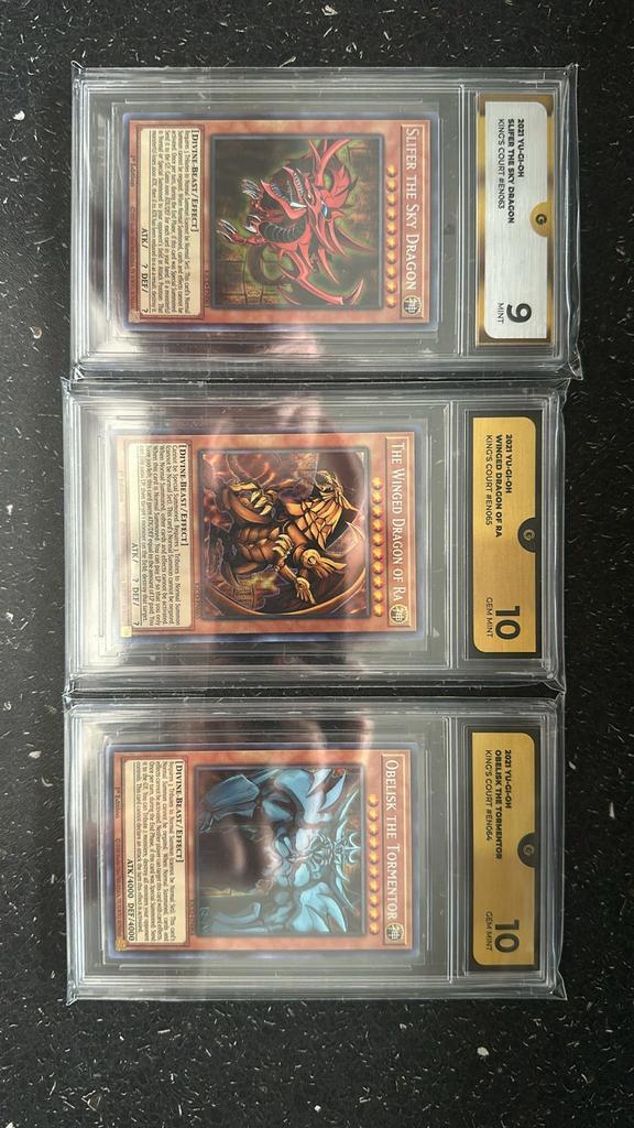 Yu-Gi-Oh! God Kaarten Set - King's Court - Pharaoh Rares, Hobby en Vrije tijd, Verzamelkaartspellen | Yu-gi-Oh!, Nieuw, Meerdere kaarten