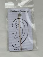 Goudkleurige oorsieraad, strak staafje / steker., Verzenden, Nieuw, Knopjes of Stekers, Goud