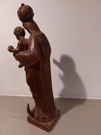 Madonna maria met kind hout gestoken 27cm, Antiek en Kunst, Ophalen of Verzenden