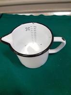 Emaille maatbeker, vintage, 1000ml, Ophalen of Verzenden