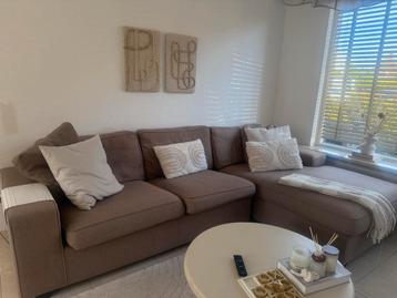 Lichtbruine Hoekbank in uitstekende staat! beschikbaar voor biedingen