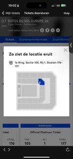 ️ RÜFÜS DU SOL Tickets Ziggo Dome–Beste plekken 6/7 mei 2026, Tickets en Kaartjes, Concerten | Overige, Twee personen, Mei