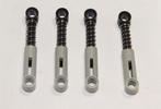 Lego Technic setje (4) schokbreker 6.5 L grijs soft spring, Ophalen of Verzenden, Gebruikt, Losse stenen, Lego