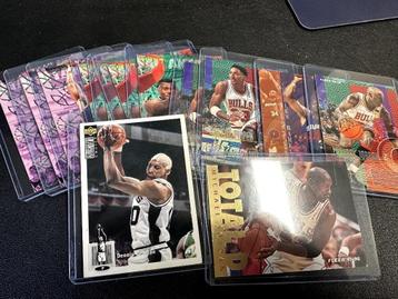 Basketball kaarten Fleer '95-'96 ca. 250 stuks (incl Jordan) beschikbaar voor biedingen