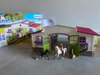 Schleich HORSE CLUB 42344 Manege met Amazone en Paarden, Ophalen of Verzenden, Zo goed als nieuw, Jongen of Meisje