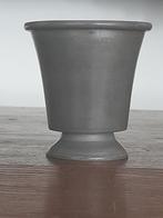 Gemerkte zware maatbeker Engeltjes tin in perfecte staat, Antiek en Kunst, Ophalen of Verzenden