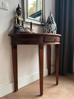 Side table halfrond klein, Huis en Inrichting, Tafels | Sidetables, Gebruikt, 50 tot 100 cm, Ophalen of Verzenden, 25 tot 50 cm