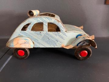 Metalen 2CV Eend Decoratie met Open Dak beschikbaar voor biedingen