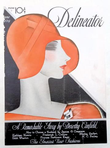 Art deco cover Delineator June 1929 Helen Dryden beschikbaar voor biedingen