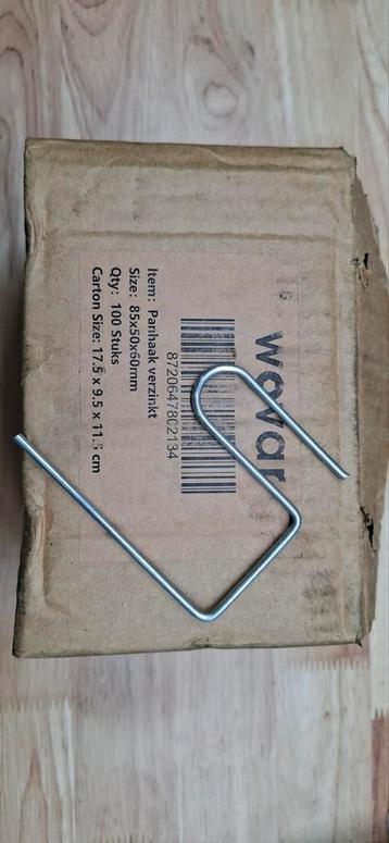 Dakpanhaken gegalvaniseerd - 85x50x60 beschikbaar voor biedingen