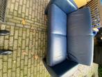 2 2-zitsbanken heel en blauw, Huis en Inrichting, Banken | Bankstellen, Ophalen, Gebruikt, Tweepersoons, Rechte bank
