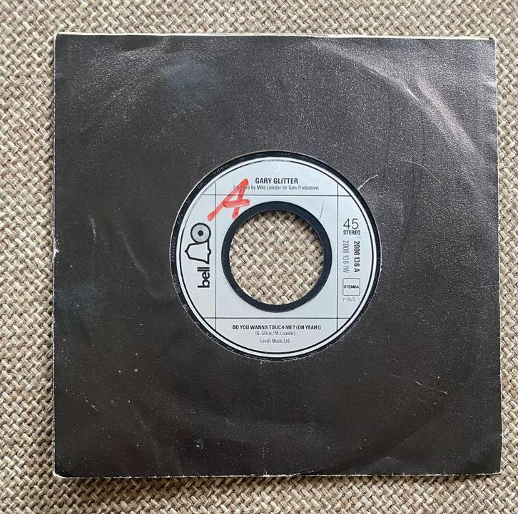 Vinyl Singeltje Gary Glitter, Cd's en Dvd's, Vinyl Singles, Zo goed als nieuw, Single, Pop, 7 inch, Ophalen of Verzenden