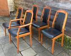 Mid century Deens design Dyrlund, massief teakhout, Ophalen, Deens design teakhout, Zo goed als nieuw, Vijf, Zes of meer stoelen