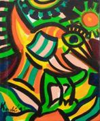 ==doek 60 x 65 cm==Jacob Kanbier 1949-2020 ==leuk werk==, Antiek en Kunst, Kunst | Schilderijen | Modern, Ophalen of Verzenden