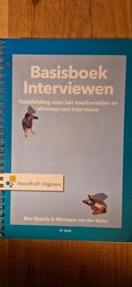 Monique van der Hulst - Basisboek Interviewen, Ophalen of Verzenden, Zo goed als nieuw, Monique van der Hulst; Ben Baarda
