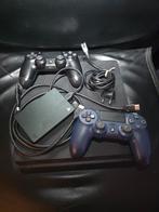 PlayStation 4 Slim 500GB + 2 Controllers + 2TB SSD, Ophalen, Met 2 controllers, Slim, Met harde schijf