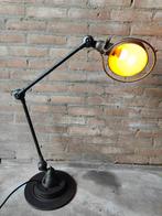 Jieldé 2-arm gunmetal design lamp, Huis en Inrichting, Lampen | Vloerlampen, Gebruikt, 100 tot 150 cm, Ophalen of Verzenden, Vintage industrieel