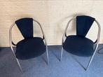 12 stuks blauwe stoelen, Ophalen, Gebruikt, Blauw, Vijf, Zes of meer stoelen