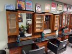 Vintage Barbershop meubel / kappersmeubel, 25 tot 50 cm, 250 tot 300 cm, 150 tot 200 cm, Gebruikt