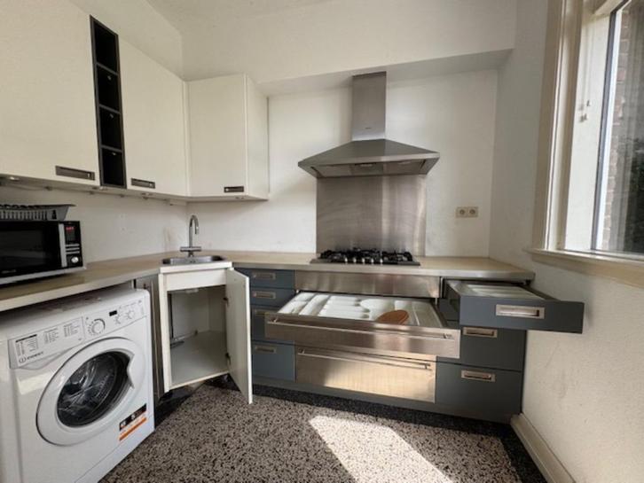 keuken, Huis en Inrichting, Keuken | Complete keukens, Gebruikt, Hoekkeuken, Wit, Kunststof, Greeploos, Ophalen