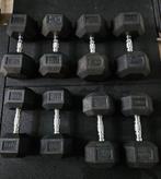 PRO HEXA DUMBBELLS 2x 22.5 + 2x 27.5 + 2x 32,5 + 2x 37.5 KG, Ophalen of Verzenden, Zo goed als nieuw, Dumbbell