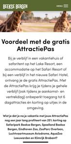 Attractiepassen (14x!) voor 25% korting o.a. Beekse Bergen, Tickets en Kaartjes, Drie personen of meer, Kortingsbon, Overige typen