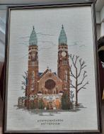 Geborduurde schilderij Rotterdam Koninginnekerk, Ophalen of Verzenden, Zo goed als nieuw