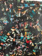 Origineel olieverf schilderij van Wil Bruin, Antiek en Kunst, Kunst | Schilderijen | Abstract, Ophalen of Verzenden