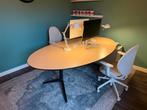 Ahrend vergadertafel /bureau ovaal rond cirkelblad 220 x 125, Ophalen