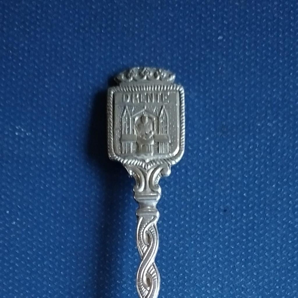 verzilverd lepeltje provincie Drente (Insulinde), Drenthe, Antiek en Kunst, Antiek | Bestek, Ophalen of Verzenden