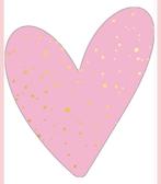 Sluitstickers hartje dits gold per 5 stickers, Verzenden, Zo goed als nieuw, Meerdere stickers