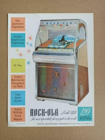 Flyer: Rock-ola 1458 (1958) jukebox   beschikbaar voor biedingen