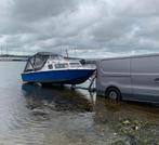 Leuke blauw-witte motorboot (kajuit micro plus 502), Ophalen, 10 tot 30 pk, Gebruikt, Snelvarend