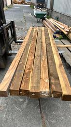7x douglas paal 10x10x300cm geimpregneerd, Ophalen, Zo goed als nieuw, 250 cm of meer, Palen