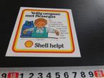 sticker SHELL helpt Veilig omgaan met flessegas  Slang, Ophalen, Zo goed als nieuw, Bedrijf of Vereniging