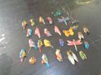 Verzameling van blikken dieren / speldjes (vogels, vlinders), Ophalen of Verzenden