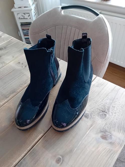Echt leren zwarte chelsea laarsjes mt 38 z.g.a.n, Kleding | Dames, Schoenen, Zo goed als nieuw, Zwart, Ophalen of Verzenden