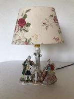 Antieke Oude Porseleinen Beeld Schemerlamp Lamp Porselein, Antiek en Kunst, Ophalen of Verzenden