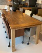 Houten eettafel Floris 240x100 cm | Woonloods, Teakhout, Vijf personen of meer, Rechthoekig, Nieuw