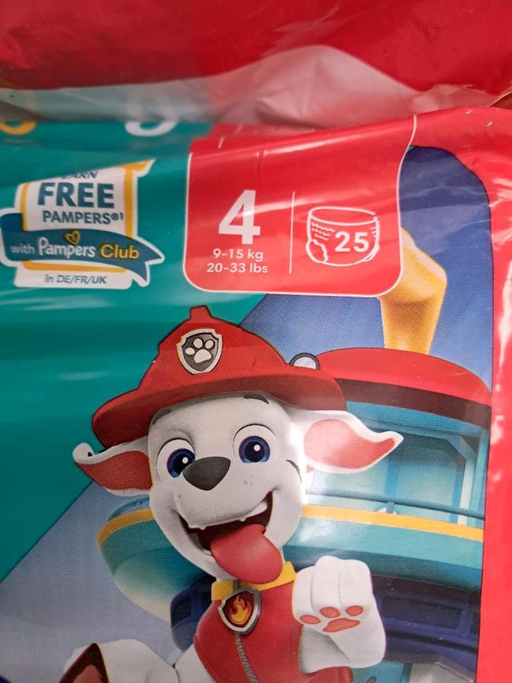 Pampers, 4 pakken, maat 1 en maat 4, Kinderen en Baby's, Badjes en Verzorging, Nieuw, Overige typen, Ophalen of Verzenden