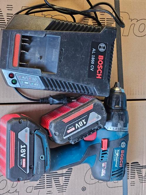 Bosch GSR 18 V-EC Professional Accuboormachine, Doe-het-zelf en Verbouw, Gereedschap | Boormachines, Zo goed als nieuw, Boormachine