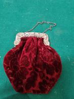 Avond tas antiek met zilveren beugel 1900, Ophalen of Verzenden